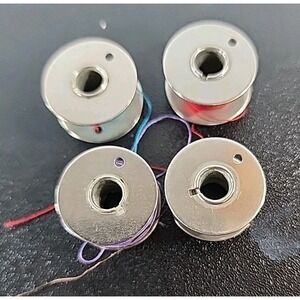 Vintage Lot of 4 CLASS‎  ONE HOLE Sewing Machine BOBBINS